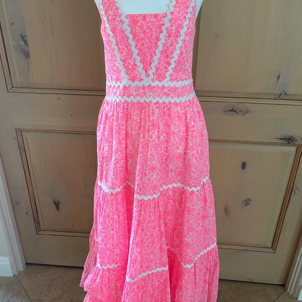 Lilly Pulitzer Pink Shandy Invest A Gator Midi Dress - Picture 7 of 7